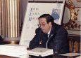 Jose Antonio Arana, en la Diputación de Guipuzcoa en la rueda de prensa del centenario de Bonarat
